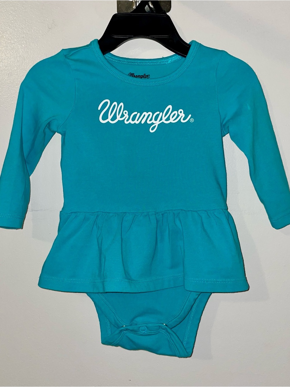 Wrangler Teal Long-Sleeve Onesie Dress